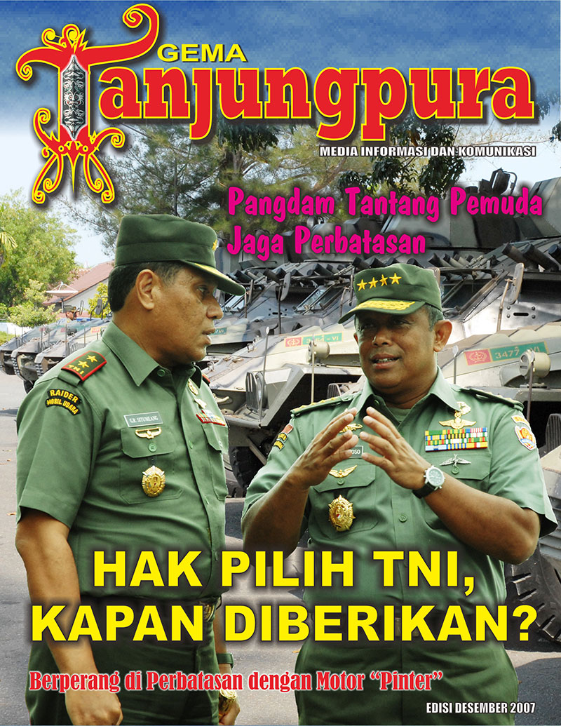 cover majalah gema tanjungpura edisi desember 2007