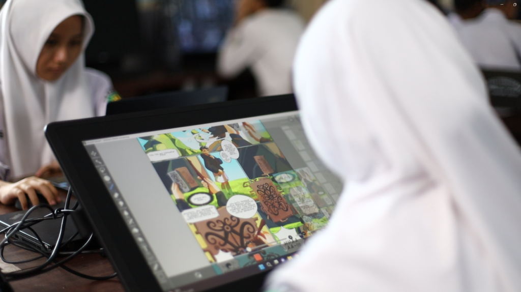 pembelajaran dkv di studio desain smkn 2 balikpapan